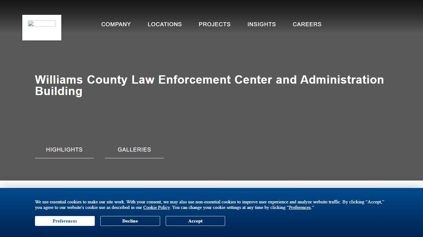 Williams County Law Enforcement Center and Administration Building - JE Dunn Construction