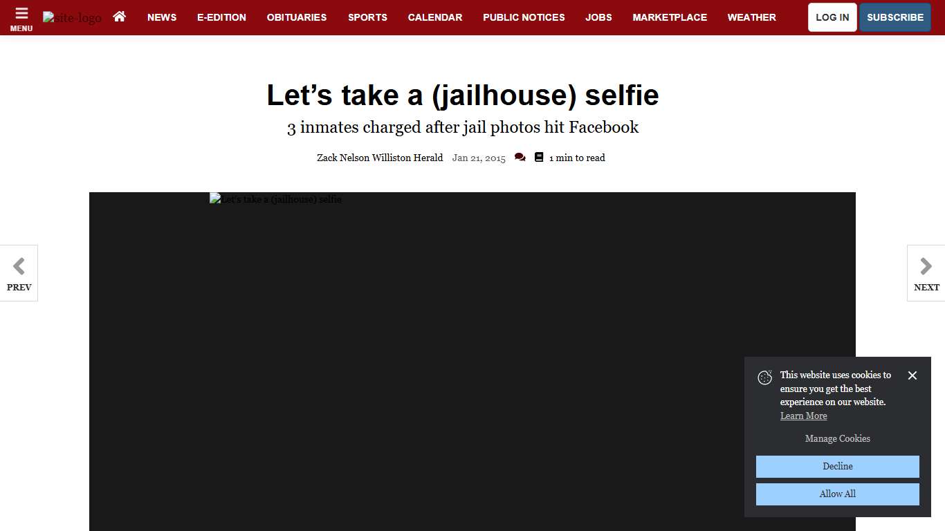 Let’s take a (jailhouse) selfie Local News willistonherald.com